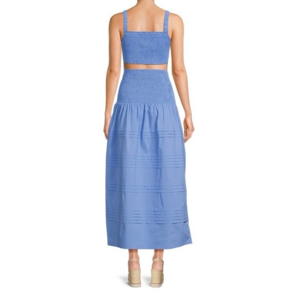 SAYLOR NEW Tiffani Smocked Blue Dress with Cut out Back size Small - Picture 8 of 16